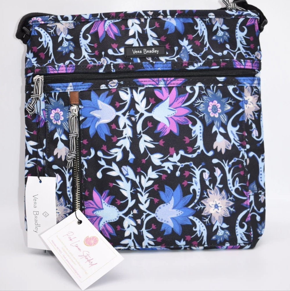 Vera Bradley "Bramble Vines" Lighten Up Travel-Ready Crossbody Bag